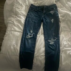 American eagle dark blue jeans